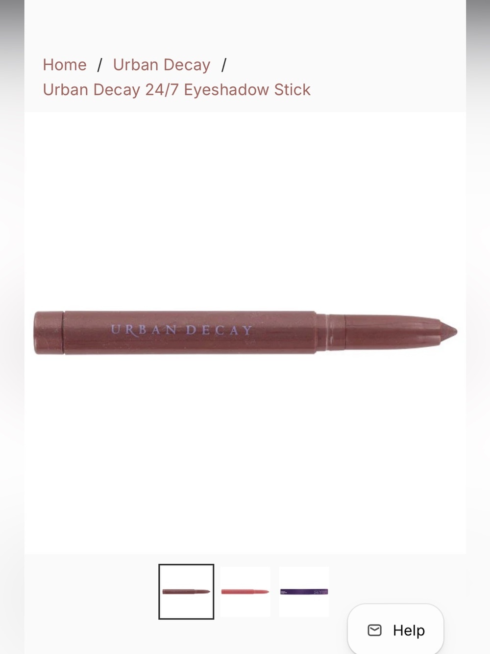 Urban Decay Eyeshadow Stick Echoed